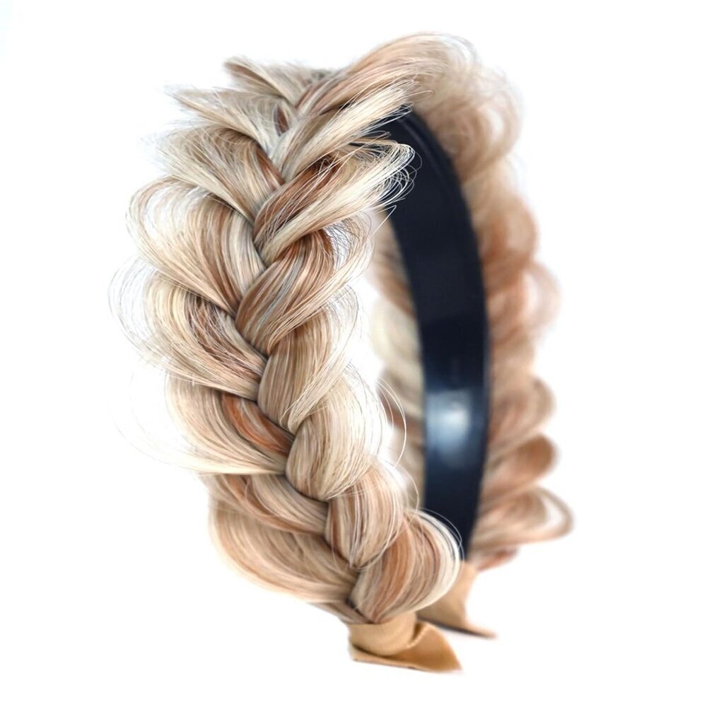 Braided Headband Fabric Wide Braid Hair Accessory for Women Stylish